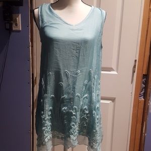 Silk tunic top, from soft surroundings, fully lined